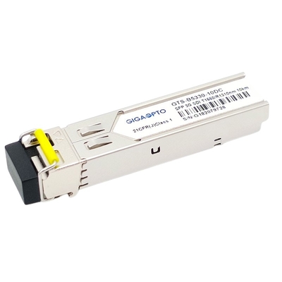 3Gb/S सिंगल मोड BiDi SFP मॉड्यूल TX1550nm RX1310nm 10km वीडियो पैथोलॉजिकल पैटर्न ट्रांसीवर मॉड्यूल DDM MSA