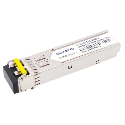3G SDI HD वीडियो CWDM SFP ट्रांसीवर मॉड्यूल 1270 ~ 1610nm चैनल 20KM LC DOM MSA पिन-आउट