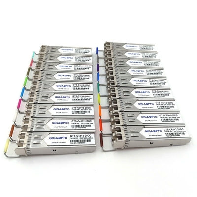 1000Mbps 1270-1610nm SFP CWDM ट्रांसीवर SMF 20km HPE SFP20K-CWxxxx के लिए