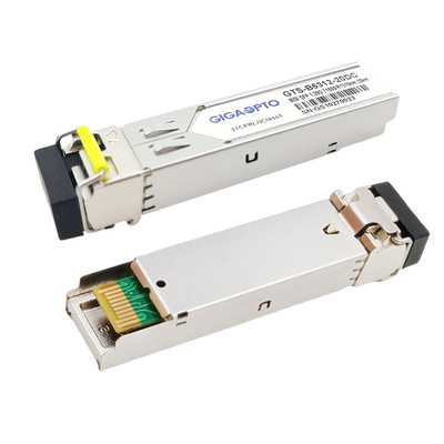 1000BASE-BX सिस्को SFP ट्रांसीवर TX1550nm / RX1310nm 20km SMF GLC-BX-20D