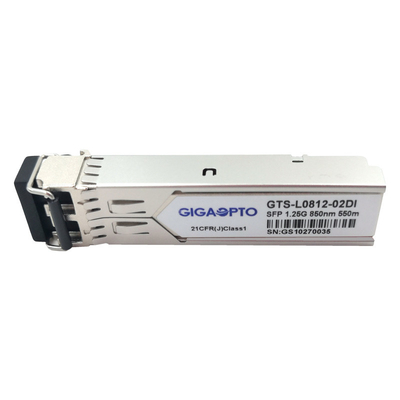 1.25G SFP औद्योगिक ट्रांसीवर 1000BASE-SX 850nm 550m डुप्लेक्स LC MMF DOM मॉड्यूल