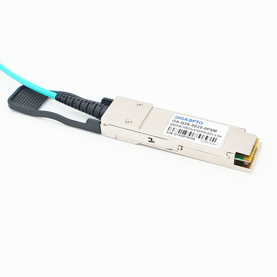 समानांतर ब्रेकआउट सक्रिय ऑप्टिकल केबल 100G QSFP28 से 4x25G SFP28 फैन आउट AOC