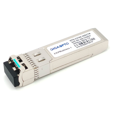 6G SDI SMPTE CWDM SFP 1270nm-1450nm 20km SMF LC सिंगल ट्रांसमीटर मॉड्यूल नॉन-एमएसए