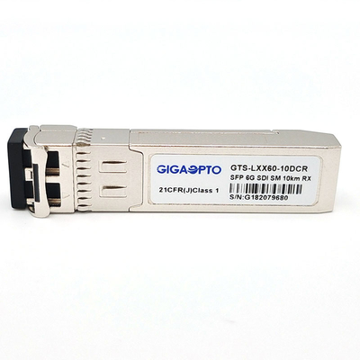 6G SDI SMPTE SFP पिन 10km SMF LC सिंगल रिसीवर मॉड्यूल MSA