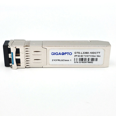 6G SDI SMPTE SFP 1310nm 10km SMF डुप्लेक्स एलसी डुअल ट्रांसमीटर मॉड्यूल नॉन-एमएसए