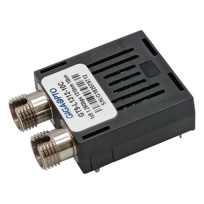 1.25Gbps सिंगल फाइबर 1x9 ऑप्टिकल ट्रांसीवर मॉड्यूल SMF 1310nm 10km डुप्लेक्स SC FC ST LVPECL PECL