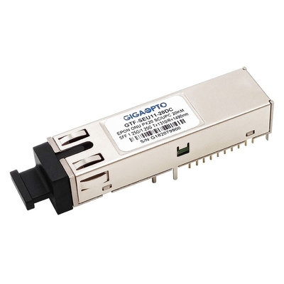 EPON SFF मॉड्यूल ONU PX20 1.25G SFF 2x10 TX1310nm / RX1490nm SC UPC SMF DDM