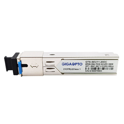 1.25G ONU EPON SFP मॉड्यूल PX20 TX1310nm / RX1490nm 20km SC SFP UPC