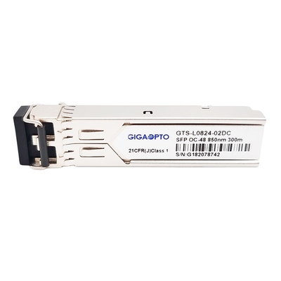 2.5Gbps SFP OC-48/STM-16 SR-0 850nm 300m MMF डुप्लेक्स LC DOM ट्रांसीवर मॉड्यूल
