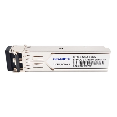 OC-3/STM-1 SR-0 155Mbps 1310nm MMF 2km SFP ट्रांसीवर मॉड्यूल डुप्लेक्स LC DOM