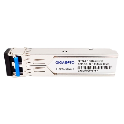 622Mbps OC-12/STM-4 LR-1 SFP 1310nm 40km SDH/SONET ट्रांसीवर मॉड्यूल LC SMF DOM