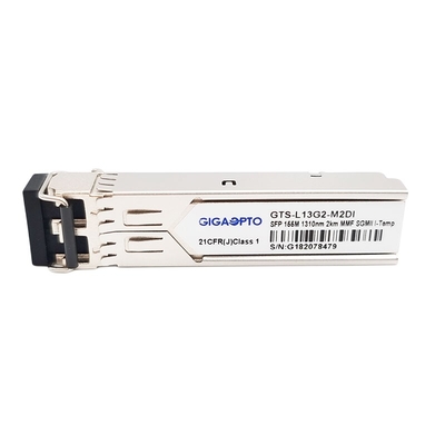 गीगाबिट ईथरनेट 2km 155Mbps 1310nm डुप्लेक्स फाइबर ट्रांसीवर के लिए 100BASE FX SFP ऑप्टिकल ट्रांसीवर मॉड्यूल