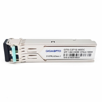 1.25G 1270 ~ 1610nm 100km 1000BASE CWDM SFP ट्रांसीवर मॉड्यूल SMF DOM डुप्लेक्स LC