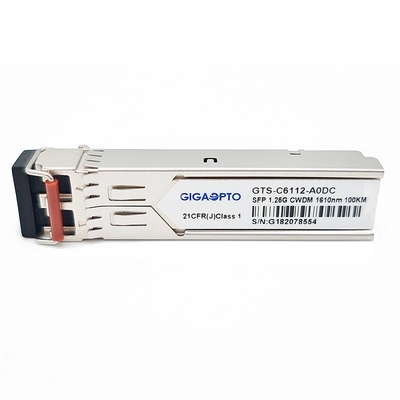 1.25G 1270 ~ 1610nm 100km 1000BASE CWDM SFP ट्रांसीवर मॉड्यूल SMF DOM डुप्लेक्स LC