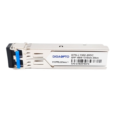100BASE LX 155Mbps SFP ऑप्टिकल ट्रांसीवर 20km SMF डुप्लेक्स LC DOM Tx 1310nm Rx 1550nm