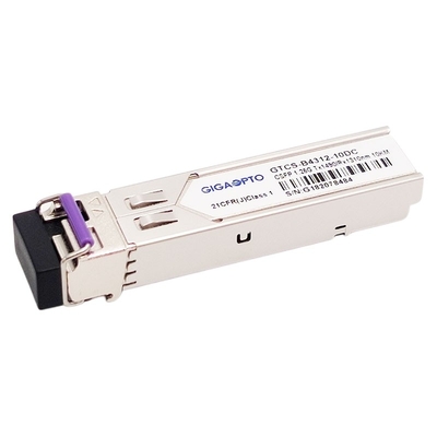 2 चैनल 1000BASE BX BiDi SFP ऑप्टिकल ट्रांसीवर TX1490nm RX1310nm 10km SMF LC मॉड्यूल