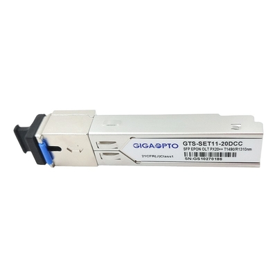 DDM SC SFP ट्रांसीवर मॉड्यूल EPON OLT PX20++ 1.25G PX30 TX1490nm RX1310nm 20km