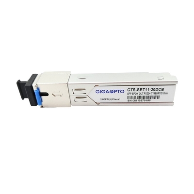 SC DDM SMF SFP मॉड्यूल EPON OLT PX20 + 1.25G TX1490nm RX1310nm 20 किमी