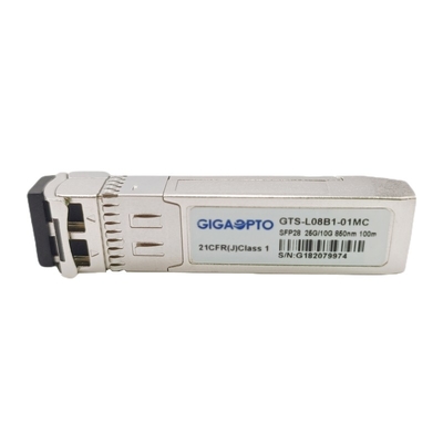 दोहरी दर 10G 25GBASE-SR SFP28 ऑप्टिकल ट्रांसीवर MMF 850nm 100m ऑप्टिकल ट्रांसीवर मॉड्यूल LC DOM