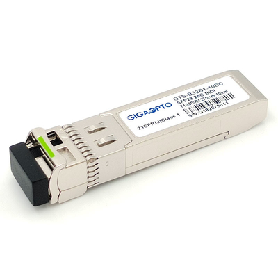 SFP28 25GBASE द्विदिश SFP मॉड्यूल 1330nm TX 1270nm RX 10km सिम्प्लेक्स LC SMF DOM