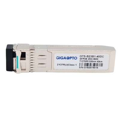 SFP28 25G ऑप्टिकल ट्रांसीवर 1270nm-TX 1330nm-RX 40km 25GBASE-BX40-U SMF LC DOM