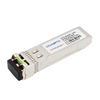 WDM SFP28 ऑप्टिकल ट्रांसीवर मॉड्यूल 10km LC DOM 1270nm TX 1330nm RX औद्योगिक