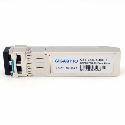 25GBASE ER SFP28 ऑप्टिकल ट्रांसीवर 1310n 40km ऑप्टिकल मॉड्यूल EML APD SMF LC DOM
