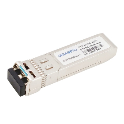 SFP+ 10G ELR सिंगल मोड फाइबर SMF 20km ऑप्टिकल ट्रांसीवर मॉड्यूल 1310nm LC DDM