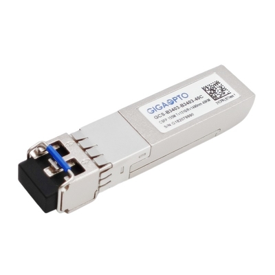 दोहरे चैनल 155Mbps कॉम्पैक्ट SFP BIDI ट्रांसीवर TX1310nm RX1490nm LC 40km डोम