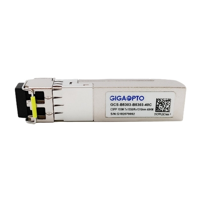 100BASE BX CSFP दोहरी BIDI 40km TX1550nm RX1310nm SM ट्रांसीवर LC DOM