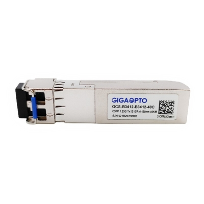 1.244G डुअल चैनल BIDI CSFP ट्रांसीवर मॉड्यूल TX1310nm RX1490nm SMF 40km