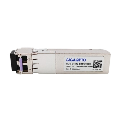 1000BASE CSFP दोहरी BIDI 120km TX1490 RX1550 SM LC DOM ट्रांसीवर