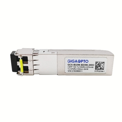 10G कॉम्पैक्ट SFP+ डुअल बीड़ी ट्रांसीवर 20km LC DOM