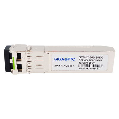 6Gbps CWDM 1270nm - SD/HD/3G/6G/SDI के लिए 1450nm वीडियो ट्रांसीवर मॉड्यूल