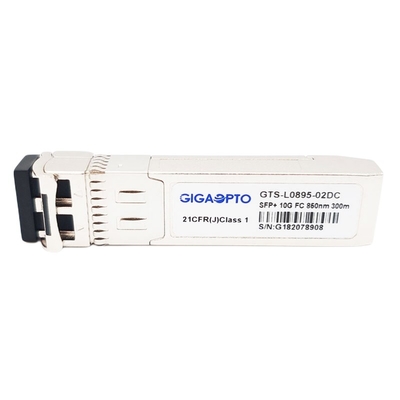 SFP + 10G FC 850nm MMF फाइबर चैनल मॉड्यूल 300m LC DOM