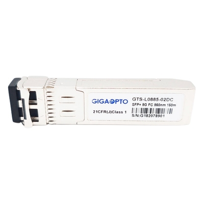 8G फाइबर चैनल 8GFC SFP + SW 850nm फाइबर ट्रांसीवर मॉड्यूल 300m DOM LC MMF