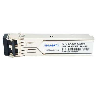 3Gbps वीडियो सिंगल रिसीवर 1310nm 10km वीडियो पैथोलॉजिकल पैटर्न मॉड्यूल LC DDM MSA