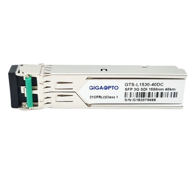 SMPTE 3G-SDI SFP 1550nm 40km ऑप्टिकल ट्रांसमीटर रिसीवर मॉड्यूल MSA DDMI