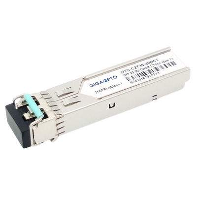 3Gbps SDI वीडियो SFP ट्रांसीवर CWDM सिंगल ट्रांसमीटर 1270nm 1610nm 40km SMF LC DDM MSA