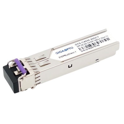 3Gbps DVI वीडियो SFP ट्रांसीवर CWDM सिंगल ट्रांसमीटर MSA 1270nm-1610nm 20km SMF LC DDM