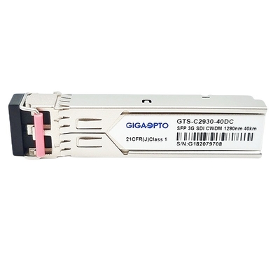 3Gb/S CWDM ट्रांसमीटर रिसीवर SFP ट्रांसीवर मॉड्यूल वीडियो पैथोलॉजिकल पैटर्न 40km MSA