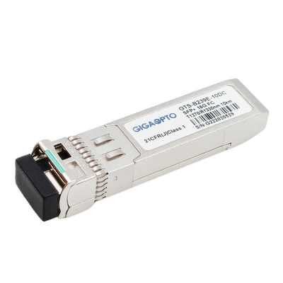 BiDi फाइबर चैनल मॉड्यूल TX1270 RX1330nm 10km LC 16G SFP + ऑप्टिकल ट्रांसीवर मॉड्यूल
