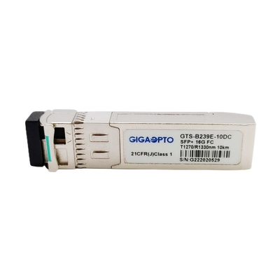 BiDi फाइबर चैनल मॉड्यूल TX1270 RX1330nm 10km LC 16G SFP + ऑप्टिकल ट्रांसीवर मॉड्यूल
