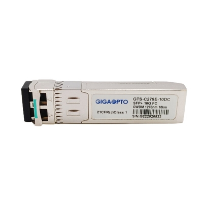 16G SFP + फाइबर चैनल मॉड्यूल CWDM 1270nm 1610nm 10km ऑप्टिकल ट्रांसीवर SMF