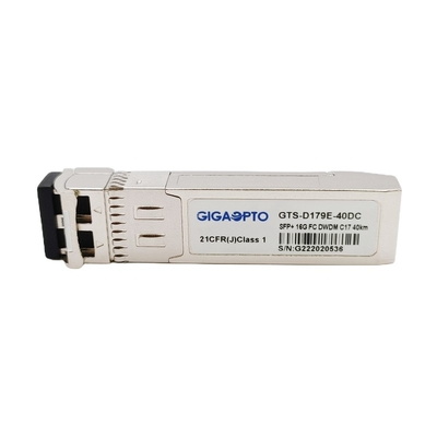 16G FC DWDM SFP + 40km फाइबर ट्रांसीवर मॉड्यूल LC DOM