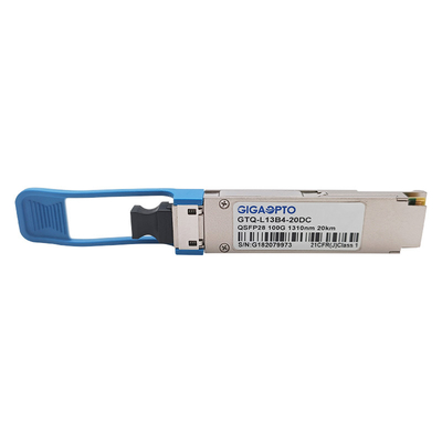 100G eLR4 20km 4WDM QSFP28 दोहरी सीडीआर के साथ ऑप्टिकल ट्रांसीवर मॉड्यूल