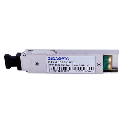 एलसी डुप्लेक्स एक्सएफपी 10GBASE-LR लाइट ट्रांसीवर 1310nm SMF 2km DOM