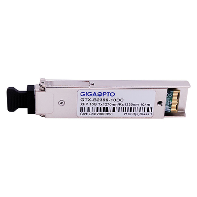 10GBASE-BX XFP द्विदिश ऑप्टिकल ट्रांसीवर 1270nm / 1330nm 10km LC DOM