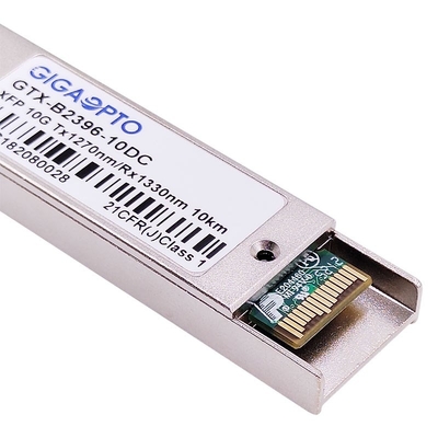 10GBASE-BX XFP द्विदिश ऑप्टिकल ट्रांसीवर 1270nm / 1330nm 10km LC DOM