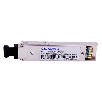 LC DOM 10Gbps BIDI XFP ELR ऑप्टिकल ट्रांसीवर मॉड्यूल 1270nm / 1330nm 20km
